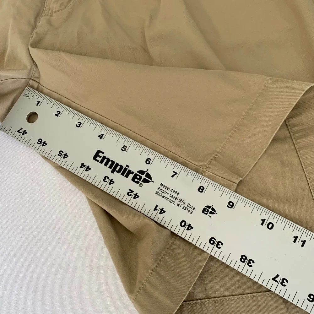 Polo Ralph Lauren Tyler Short Men‎ 36 Tan Khaki Pleated Chino Old Money Ivy